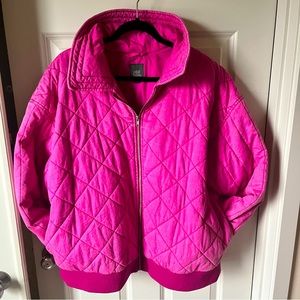 Wild Fable Bright Pink Quilted Puffer Jacket